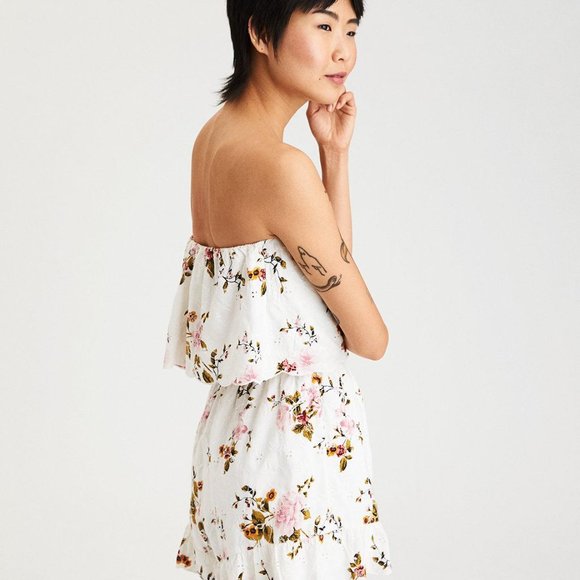 American Eagle Outfitters Pants - American Eagle Floral Strapless Romper Size S